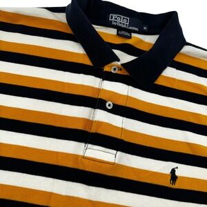 Polo Ralph Lauren‎ Mens XL Striped Short Sleeve Polo Shirt Classic Fit Casual